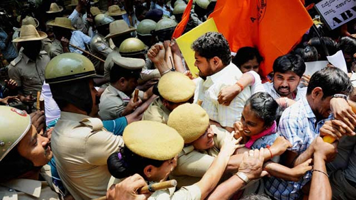 ABVP protest